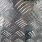 Preview: Aluminium Tränenblech Quintett in Nahaufnahme, rutschfestes Riffelprofil